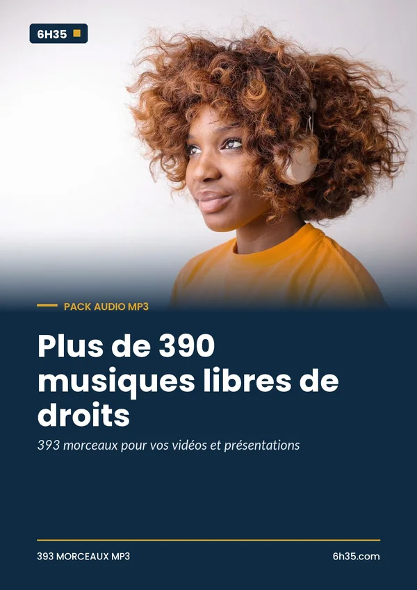 Couverture du pack Plus de 390 musiques libres de droits