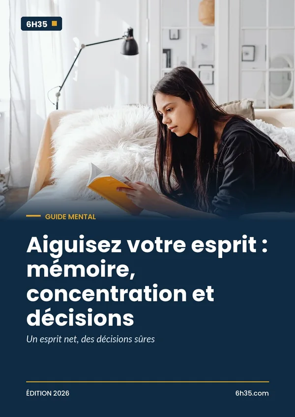 Couverture du guide Aiguisez votre esprit : mémoire, concentration et décisions