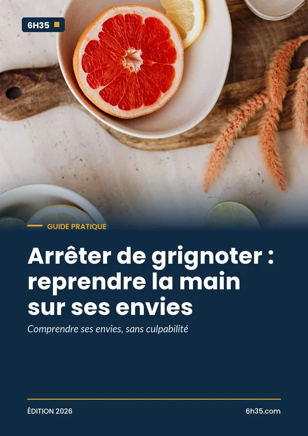Couverture du guide Arrêter de grignoter : reprendre la main sur ses envies