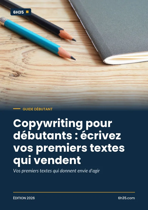Couverture du guide Copywriting pour débutants : écrivez vos premiers textes qui vendent