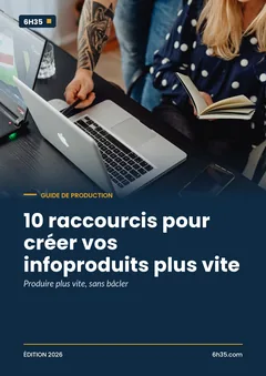 Couverture du guide 10 raccourcis pour créer vos infoproduits plus vite