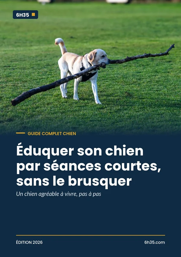 Couverture du guide Éduquer son chien par séances courtes, sans le brusquer