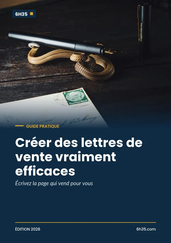 Couverture du guide Créer des lettres de vente vraiment efficaces