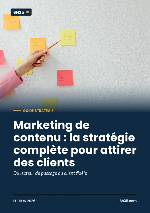 Couverture du guide Marketing de contenu : la stratégie complète pour attirer des clients