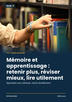 Couverture du guide Mémoire et apprentissage : retenir plus, réviser mieux, lire utilement
