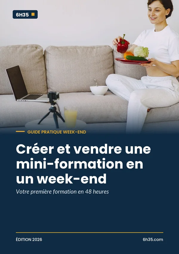 Couverture du guide Créer et vendre une mini-formation en un week-end