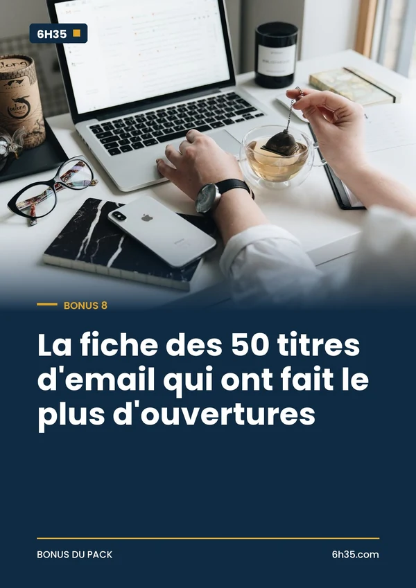 La fiche des 50 titres d'email qui ont fait le plus d'ouvertures