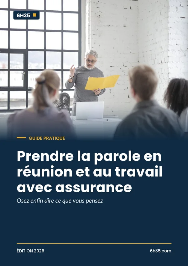 Prendre la parole en réunion et au travail avec assurance