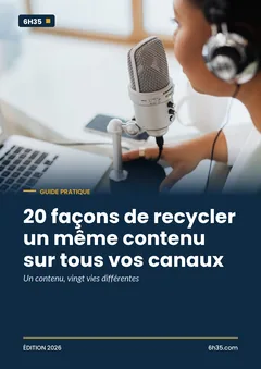 Couverture du guide 20 façons de recycler un même contenu sur tous vos canaux