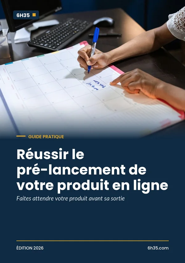 Couverture du guide Réussir le pré-lancement de votre produit en ligne