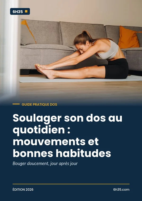 Couverture du guide Soulager son dos au quotidien : mouvements et bonnes habitudes