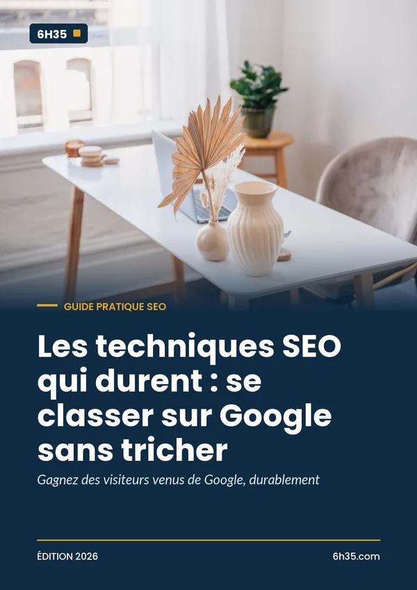 Couverture du guide Les techniques SEO qui durent : se classer sur Google sans tricher