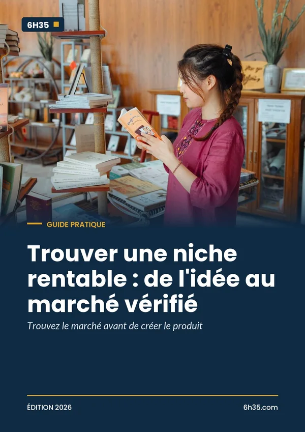 Couverture du guide Trouver une niche rentable : de l'idée au marché vérifié