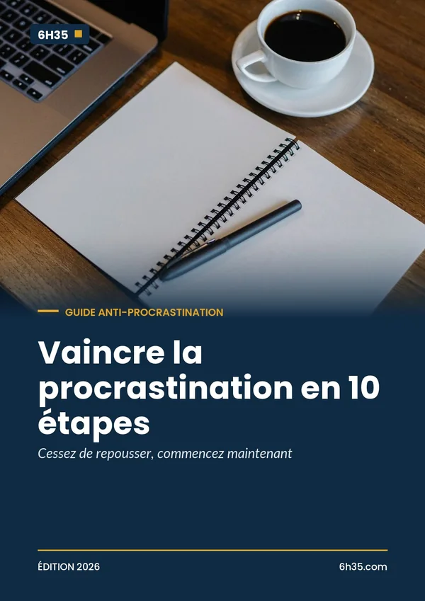 Couverture du guide Vaincre la procrastination en 10 étapes