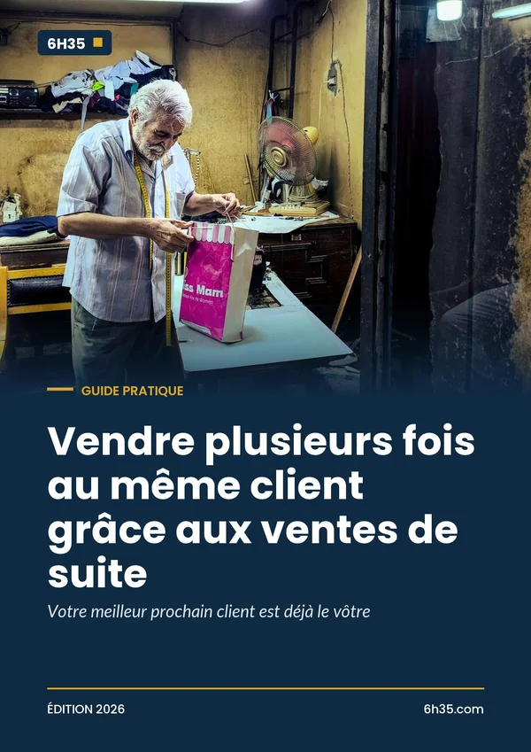 Couverture du guide Vendre plusieurs fois au même client grâce aux ventes de suite